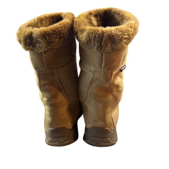 Sporto Polartec Women's Faux Fur Suede Lined Winter Boots Size 8 Beige - Picture 4 of 9
